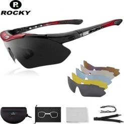 Beste Pirce π₯° Rocky - Fietsbrillen Heren - Sportbrillen - Professionele Fietsbril + Inclusief 5 Verwisselbare Lenzen + 2 Jaar Garantie π