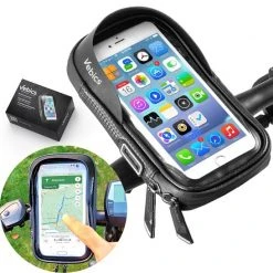Flash-uitverkoop ⭐ Vebics Telefoonhouder Fiets - Waterbestendig - MTB - Racefiets - E-bike - Elektrische Fiets - Black Friday - Sinterklaas - Kerst 🥰