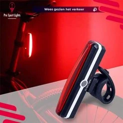 Aanbiedingen ???? Fietsverlichting Pro Sport Lights USB Oplaadbaar - 1300 & 120 Lumen - Racefiets/Mountainbike - Led Fietslampen Set - Koplamp & Achterlicht ✨ -AGU WINKLE 550x550 104