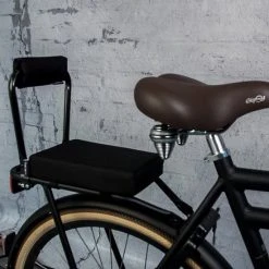 Begroting ???? Blomz Bagagedrager-kussen, Rug-rolkussentje Incl. Mini Fietspomp En Rugleuning, Complete Set - Fietskussen - Achterop - Fiets - Kinderzitje - Waterafstotend ✨