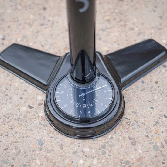 Nieuw ✨ BBB Cycling AirSteel Fietspomp Met Drukmeter - Fiets Pomp Racefiets En Mountainbike - Voetpomp Extra Lang 11 Bar - Zwart - BFP-27 ⭐ 5 Nieuw ✨ BBB Cycling AirSteel Fietspomp Met Drukmeter - Fiets Pomp Racefiets En Mountainbike - Voetpomp Extra Lang 11 Bar - Zwart - BFP-27 ⭐ - Afbeelding 5