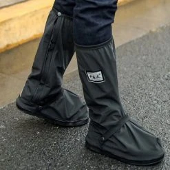 Promo 🧨 Chimb Overschoenen Maat L (41-42)| Waterdicht | Laarzen | Zwart 🤩