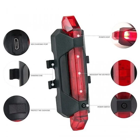 Beste Verkoop ???? Merkloos Fiets Achterlicht - Fietsachterlicht - Rood - Led - Oplaadbaar - USB - Fiets Lamp ???? 1 Beste Verkoop ???? Merkloos Fiets Achterlicht - Fietsachterlicht - Rood - Led - Oplaadbaar - USB - Fiets Lamp ????