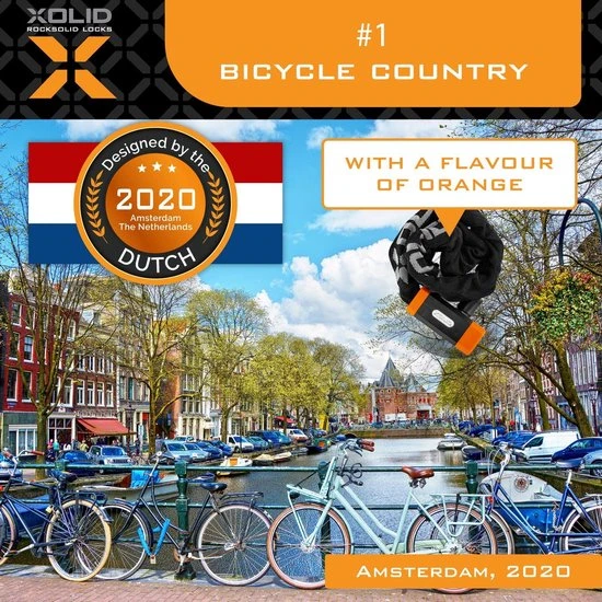 Uitgang ⌛ Xolid Kettingslot Fiets - Grijs Fietsslot Ketting - Slot 120CM ❤️ 5 Uitgang ⌛ Xolid Kettingslot Fiets - Grijs Fietsslot Ketting - Slot 120CM ❤️ - Afbeelding 5