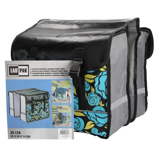 Nieuw ???? Lastpak Waterafstotende Dubbele Fietstas Met Bloemmotief 35 Liter ???? 5 Nieuw ???? Lastpak Waterafstotende Dubbele Fietstas Met Bloemmotief 35 Liter ???? - Afbeelding 5