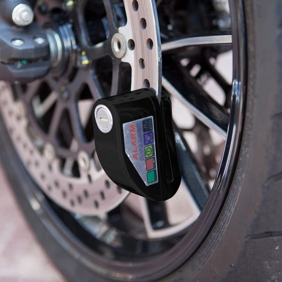 Beste Pirce ???? VINZ Elbroes Schijfremslot / Remschijfslot Met Alarm / Motorslot / Scooterslot Zwart 6 Mm ⌛ 2 Beste Pirce ???? VINZ Elbroes Schijfremslot / Remschijfslot Met Alarm / Motorslot / Scooterslot Zwart 6 Mm ⌛ - Afbeelding 2