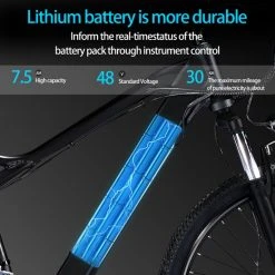 Hete verkoop ???? Moli-fashion Elektrische Fiets Off-Road | E-Fietsen | Electric Mountain Bike | E-bike | 250W Motor | 26 Inch | Zwart BK7 ???? -AGU WINKLE 550x550 489