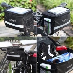 Aanbiedingen ???? LOUZIR Fiets Stuurtas Met Smartphonehouder En Koeltas - Zwart -Saizi ???? -AGU WINKLE 550x550 49