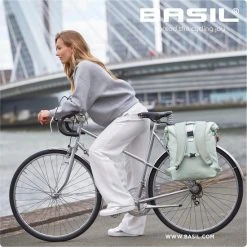 Promo 😉 Basil SoHo Fietsrugzak Nordlicht - Enkele Fietstas - Pastelgroen - 17 Liter ✨ -AGU WINKLE 550x550 592