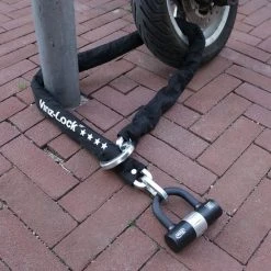 Coupon ⭐ VINZ Trivor ART 4 Kettingslot - 200 Cm Motorslot Van Gehard Staal Met Ring / Scooterslot Met Hangslot / Schijfremslot 💯 -AGU WINKLE 550x550 646