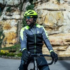 Korting ???? Rogelli Freeze Winterjack - Zwart/Grijs/Fluor - Maat XL ???? -AGU WINKLE 550x550 683