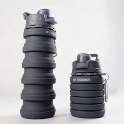 Beste Verkoop ???? All Together Drinkfles - Opvouwbare Bidon - 500ml - Silicone - Donkergrijs ????