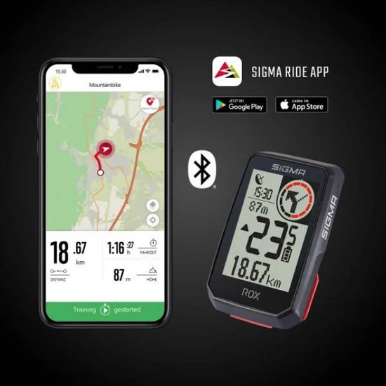 Beste Pirce ???? SIGMA SPORT ROX 2.0 GPS Bike Computer - Top Mount Set, Zwart ???? 4 Beste Pirce ???? SIGMA SPORT ROX 2.0 GPS Bike Computer - Top Mount Set, Zwart ???? - Afbeelding 4