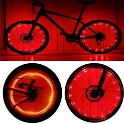Goedkoop 𧨠CM Lifestyle Wielverlichting - Set Van 2 - LED Verlichting Fiets - Spaak Verlichting Wiel -Fietsverlichting - Rood Licht - Fietswiel Verlichting Kinderen - Zichtbaarheid - Spaak Verlichting LED - Spaakwiel LED Verlichting - Fietslicht - Lichtsnoer βοΈ