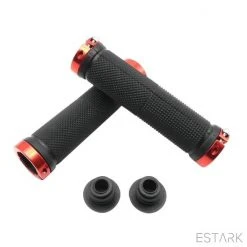 Gloednieuw 🌟 ESTARK - Fietshandvatten - Lock-On - Handvatten - Universeel - Fiets Mountainbike Professioneel - Grips - Extra Grip Fietshandvaten -Handvaten - Handig Te Monteren - Anti-slip Fietsen Stuur Bikegrips Lock-on Aanspanbaar Rood - LO-ro 🎉 -AGU WINKLE 550x550 824
