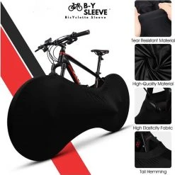 Coupon 😍 BicYclette Sleeve (B-Y Sleeve) B-Y Sleeve Fietshoes T/m 29" - Fiets Beschermhoes - Racefiets Hoes - MTB - Bike Cover - Model: Black 😍 -AGU WINKLE 550x551