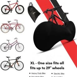 Coupon 😍 BicYclette Sleeve (B-Y Sleeve) B-Y Sleeve Fietshoes T/m 29" - Fiets Beschermhoes - Racefiets Hoes - MTB - Bike Cover - Model: Black 😍 -AGU WINKLE 550x564