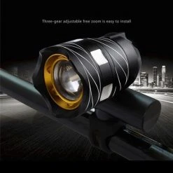 Hete verkoop 🤩 Merkloos Ultieme Fietsverlichting Fietslamp LED - Oplaadbaar Via USB - 3 Standen & Zoom 👏