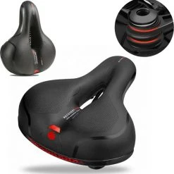 Coupon ⌛ Bimbi Gelzadel- Fietszadel - Fietszadel Dames - Fietszadel Heren - Unisex - Gel Zadelhoes ????