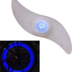 Gloednieuw ???? Wikideal.nl Fietsverlichting LED Spaken Waterproof Set Van 2 - Spoke Light - Blauw ⭐