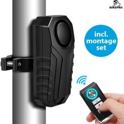 Goedkoop 🔥 BikePro Fietsalarm Met Afstandsbediening En Montage Set - Tot 113dB - Best Getest - Alarmsysteem Draadloos - Fietsalarm Voor E-bike - Bike Alarm 🎁