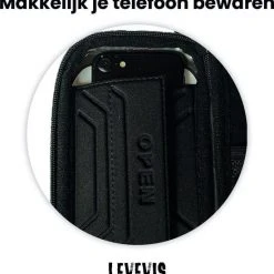 Groothandel ✨ Levevis: Fietstas Frame Telefoonhouder Fiets- MTB Zadeltas Racefiets Elektrische Fietsen Mountainbike- Tot 6,8 Inch - 160 Ml Zwart Met Rood. ???? -AGU WINKLE 550x573 1