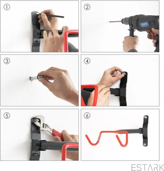 Beste deal ???? ESTARK® Fietsbeugel Wand - Fiets Ophangbeugel - Wandbeugel - Muurhaak - Muurhanger - Fietshaak - Fiets Ophangsysteem - Fietsbeugel - Fietsen Haak Beugel Muur Wand Muurbeugel Fiets Ophangen - Rood ???? 4 Beste deal ???? ESTARK® Fietsbeugel Wand - Fiets Ophangbeugel - Wandbeugel - Muurhaak - Muurhanger - Fietshaak - Fiets Ophangsysteem - Fietsbeugel - Fietsen Haak Beugel Muur Wand Muurbeugel Fiets Ophangen - Rood ???? - Afbeelding 4