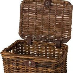 Flash-uitverkoop ???? Fastrider Sera Rotan Fietsmand - Bruin - 17L - Handgemaakt - Met Klep ❤️ -AGU WINKLE 550x578 3