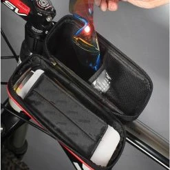 Groothandel ✨ Levevis: Fietstas Frame Telefoonhouder Fiets- MTB Zadeltas Racefiets Elektrische Fietsen Mountainbike- Tot 6,8 Inch - 160 Ml Zwart Met Rood. ???? -AGU WINKLE 550x595 2