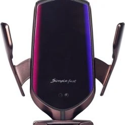 Flash-uitverkoop 😀 Simple Fast R2 Auto Telefoonhouder Met Qi Lader - Draadloze Oplader En Autohouder-360 Graden Rotatie Met Infrarood - Automatische Autohouder - Voor Samsung Galaxy S9+/S8/S8+/Note 8/5/ Apple IPhone 8/8 Plus/X/XS/max/XR 🔥