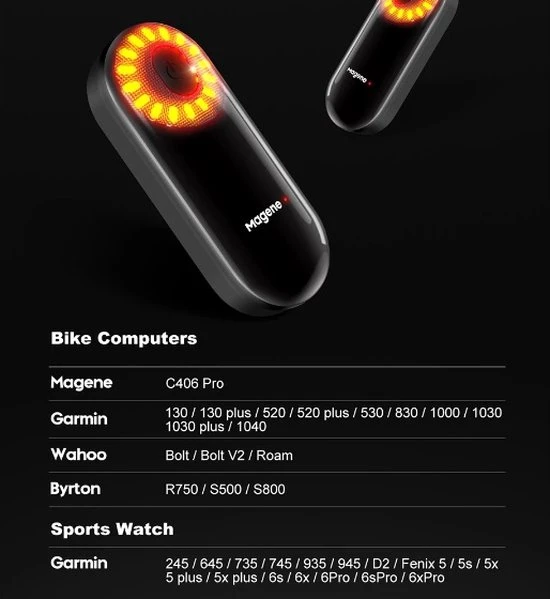 Flash-uitverkoop ❤️ Magene L508 Radarachterlicht ( Goed Alternatief Voor Garmin Varia ) Connectable Met Garmin En Wahoo Fietscomputers Radar Achterlicht Remlicht ???? 4 Flash-uitverkoop ❤️ Magene L508 Radarachterlicht ( Goed Alternatief Voor Garmin Varia ) Connectable Met Garmin En Wahoo Fietscomputers Radar Achterlicht Remlicht ???? - Afbeelding 4