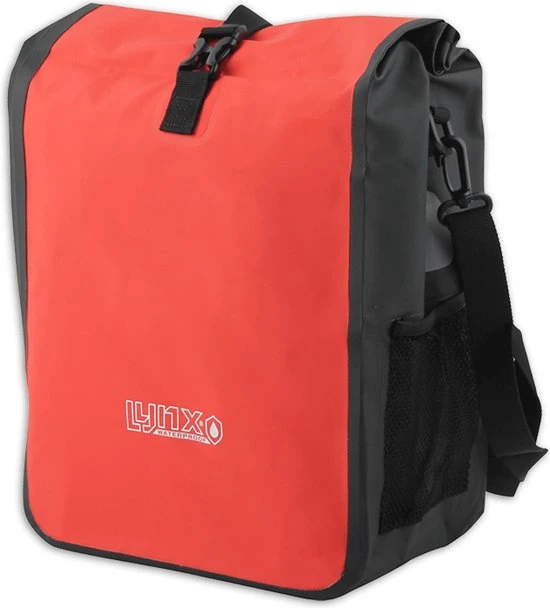 Beste Verkoop β€οΈ Lynx Single Pannier Bag Pakaftas / Fietstas Zwart / Rood 21 L - Tarpaulin π 5 Beste Verkoop β€οΈ Lynx Single Pannier Bag Pakaftas / Fietstas Zwart / Rood 21 L - Tarpaulin π - Afbeelding 5