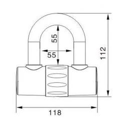 Coupon ⭐ VINZ Trivor ART 4 Kettingslot - 200 Cm Motorslot Van Gehard Staal Met Ring / Scooterslot Met Hangslot / Schijfremslot 💯 -AGU WINKLE 550x610 4