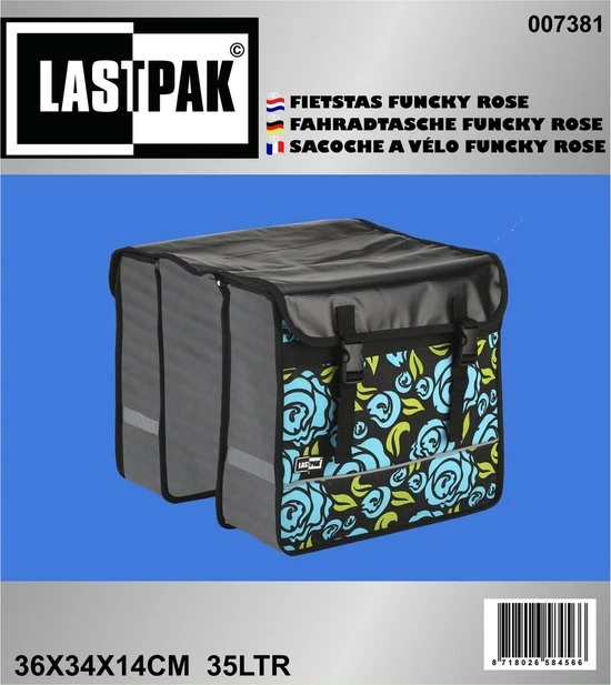 Nieuw ???? Lastpak Waterafstotende Dubbele Fietstas Met Bloemmotief 35 Liter ???? 8 Nieuw ???? Lastpak Waterafstotende Dubbele Fietstas Met Bloemmotief 35 Liter ???? - Afbeelding 8