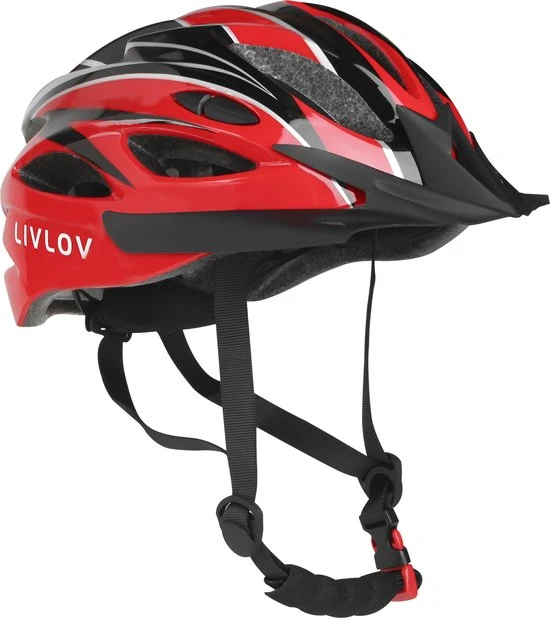 Aanbiedingen ???? LIVLOV FietsheFietshelm -Skateboarding-Roller Skating-Elektrische Stepshelm - Heren/Dames – Maat L(57-62CM)- Zwart/Rood ???? 3 Aanbiedingen ???? LIVLOV FietsheFietshelm -Skateboarding-Roller Skating-Elektrische Stepshelm - Heren/Dames – Maat L(57-62CM)- Zwart/Rood ???? - Afbeelding 3