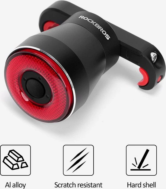Goedkoop ???? Rockbros Slim Fiets Achterlicht, Automatische Rem Sensor, IPx6 Waterdicht LED, Via USB Opladen, Met Zadelbevestiging, Slimme Fietsverlichting ???? 1 Goedkoop ???? Rockbros Slim Fiets Achterlicht, Automatische Rem Sensor, IPx6 Waterdicht LED, Via USB Opladen, Met Zadelbevestiging, Slimme Fietsverlichting ????