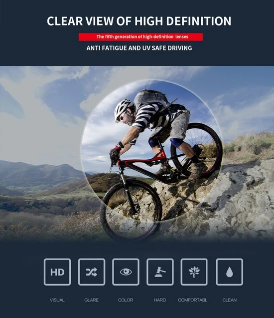 Beste Verkoop ???? Garpex? Garpex Fietsbril - Sportbril - Polaroid Zonnebril - Zonnebril - Racefiets - Mountainbike - Motor - Zwart Frame Blauwe Lens ???? 9 Beste Verkoop ???? Garpex? Garpex Fietsbril - Sportbril - Polaroid Zonnebril - Zonnebril - Racefiets - Mountainbike - Motor - Zwart Frame Blauwe Lens ???? - Afbeelding 9