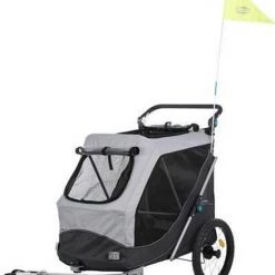 Goedkoopste ???? Trixie Hondenfietskar Opvouwbaar Grijs 74 X 58 X 93 Cm ⌛ -AGU WINKLE 550x657 2