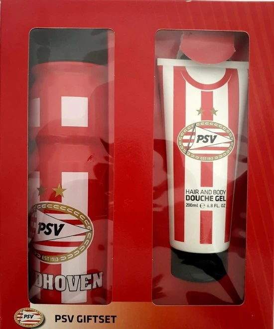 Aanbiedingen ???? PSV Voetbal PSV Giftset Bidon + Hair & Body Douchegel ???? 1 Aanbiedingen ???? PSV Voetbal PSV Giftset Bidon + Hair & Body Douchegel ????