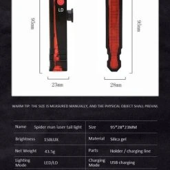 Gloednieuw ???? NA Fietsverlichting USB Oplaadbaar Fiets Achterlicht LED Laser ✨ 17 Gloednieuw ???? NA Fietsverlichting USB Oplaadbaar Fiets Achterlicht LED Laser ✨ -AGU WINKLE 550x667 1