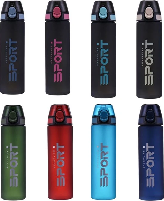 Aanbiedingen ???? Waterfles 750ml - Deep Blue - Sport Bidon 0,75L - Drinkfles Met Drinktuit / Rietje - Blauw - Herodeals ???? 3 Aanbiedingen ???? Waterfles 750ml - Deep Blue - Sport Bidon 0,75L - Drinkfles Met Drinktuit / Rietje - Blauw - Herodeals ???? - Afbeelding 3