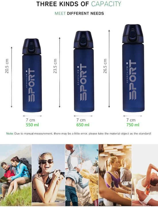 Aanbiedingen ???? Waterfles 750ml - Deep Blue - Sport Bidon 0,75L - Drinkfles Met Drinktuit / Rietje - Blauw - Herodeals ???? 4 Aanbiedingen ???? Waterfles 750ml - Deep Blue - Sport Bidon 0,75L - Drinkfles Met Drinktuit / Rietje - Blauw - Herodeals ???? - Afbeelding 4