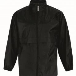 Groothandel ❤️ Bc Windjas/regenjas Voor Heren Zwart Maat 3XL 😀