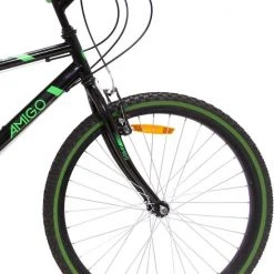 Promo 🔔 Amigo Rock Mountainbike 24 Inch - Voor Jongens En Meisjes - Met 18 Versnellingen - Zwart/Groen 😀 -AGU WINKLE 550x743 3