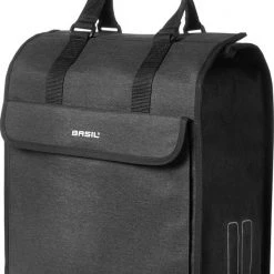 Uitgang 💯 Basil Mira Fietsshopper - Enkele Fietstas - Zwart - 17 Liter 🛒
