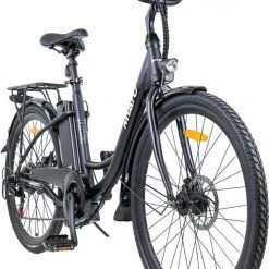 Beste Verkoop 🛒 Myatu E-bike 26 Inch City Pedelec Voor Dames En Heren, Elektrische Fiets Met 12,5Ah Accu, 6 Versnellingen Shimano, Derailleur Versnellingen, Achter Motor 250 W-Zwart 😍 -AGU WINKLE 550x757 1
