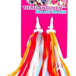 Beste deal ⌛ PexKids Fraaie Franje Stuurslingers - Streamers - Stuur Versiering 26 Cm Blauw/Oranje ⭐