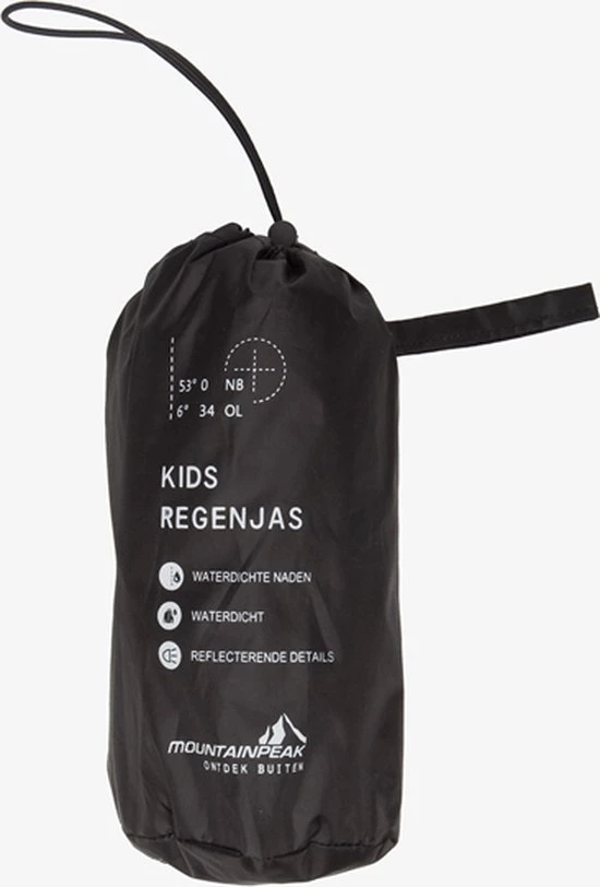 Goedkoopste ???? Mountain Peak Kinder Regenjas - Zwart - Maat 158/164 ⭐ 4 Goedkoopste ???? Mountain Peak Kinder Regenjas - Zwart - Maat 158/164 ⭐ - Afbeelding 4