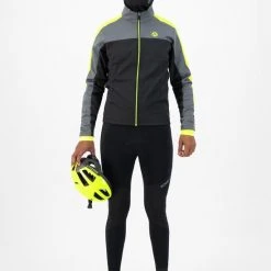 Korting ???? Rogelli Freeze Winterjack - Zwart/Grijs/Fluor - Maat XL ???? -AGU WINKLE 550x824 22