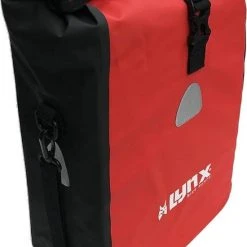 Beste Verkoop β€οΈ Lynx Single Pannier Bag Pakaftas / Fietstas Zwart / Rood 21 L - Tarpaulin π